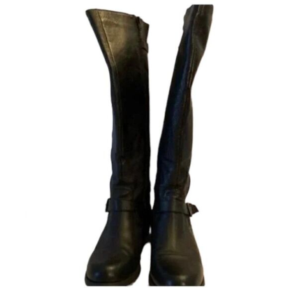 Steve Madden Black High Zipper Boots size 10M - Picture 4 of 7